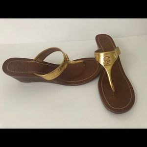 Tori Burch wedge sandals